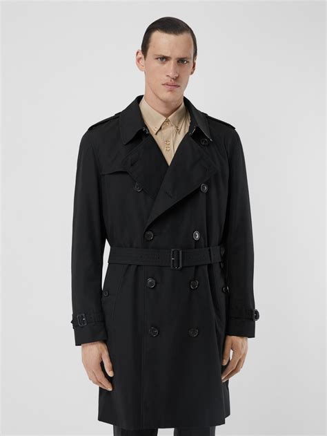 burberry kensington 风衣|肯辛顿版型 – 长款 Heritage Trench 风衣 (黑色) .